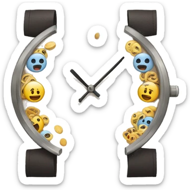 Reloj de arena sticker