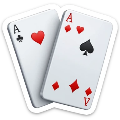 playing cards sticker