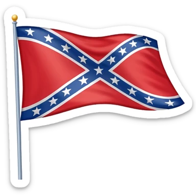 Confederate flag sticker