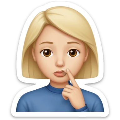 😱😡👿Kuchh Aisa Hi image Rahe Jo Apne Munh per ungali Rakhe Hue silent Rahe Uske Jaisa bahut image bnao sticker