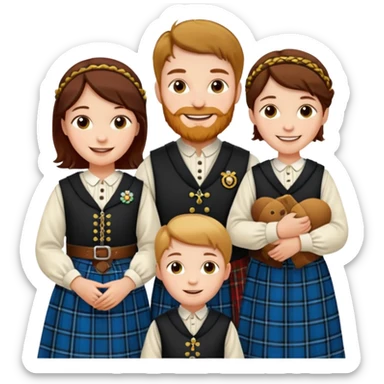 scottish family sticker