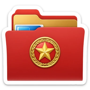 красная папка ссср sticker