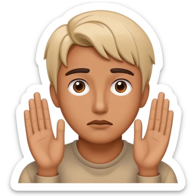 A virtual influencer having an existential crisis sticker