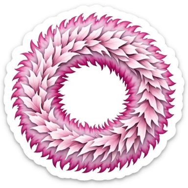 white and pink christmas reef with no green sticker