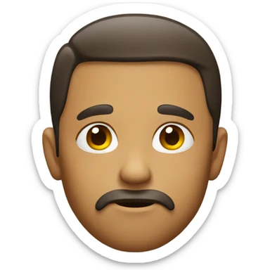 Thoughtful face  sticker