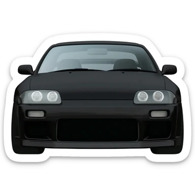 Black Nissan Silvia s15 car sticker