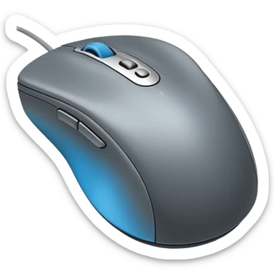 A computer mouse sticker