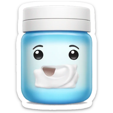 Moisturizer in jar sticker