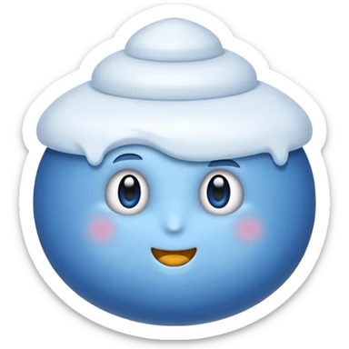 Weißes  Hakerl in gezacktem blauen  Kreis  sticker