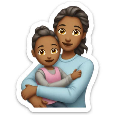 Maman et enfant sticker