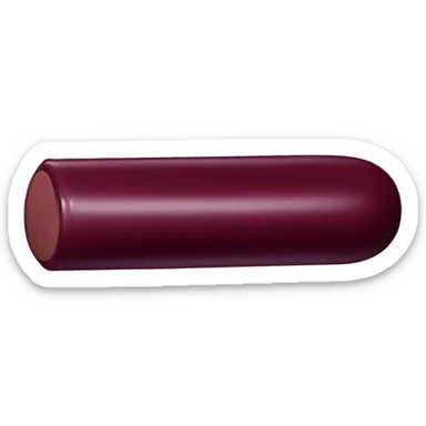 Burgundy lipstick stick sticker