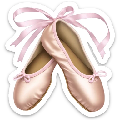 Ballet shoes sticker