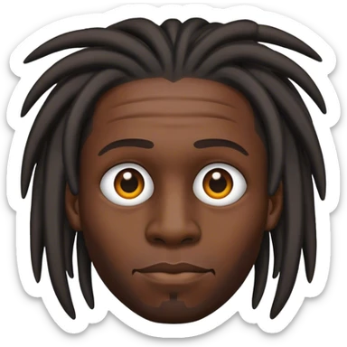 Dread head black dude  sticker