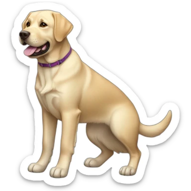 Labrador Retriever Dog Full Body sticker