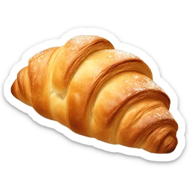 an almond croissant sticker