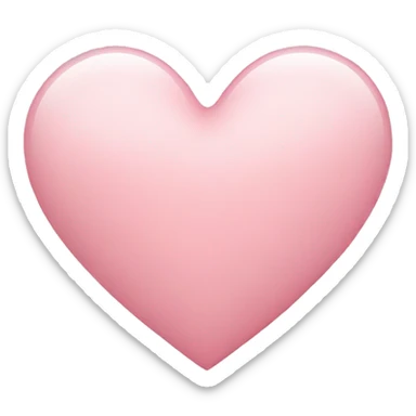 Light pink heart sticker