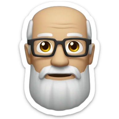 a wise old man playing minecraft  sticker