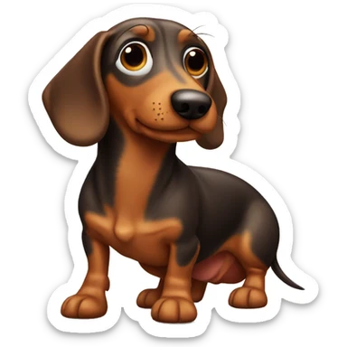 Wiener dog sticker