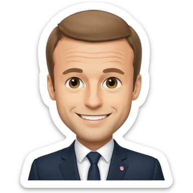 Cree moi un emoji Macron  sticker