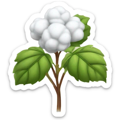 cotton plant sticker