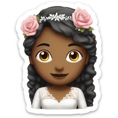 Mariage avec costume rose sticker