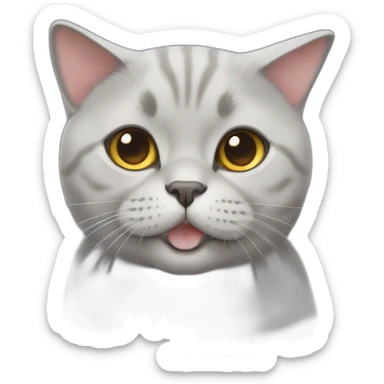 British Shorthair CAT happy sticker
