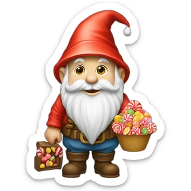 gnome with candy’s  sticker