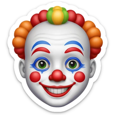 Hombre pequeño vestido de payaso  sticker