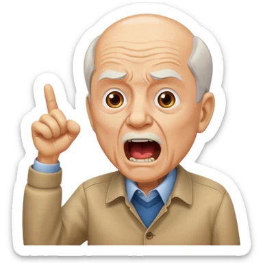 old man yells at keynote sticker