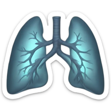 human lung sticker