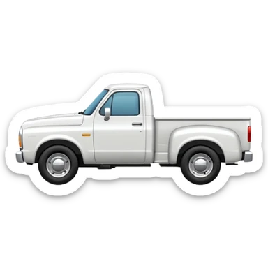SINGLE WHITE PICKUP TRUCK SIDE VIEW "EllisDon"  sticker