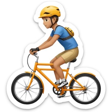 bike rider sticker