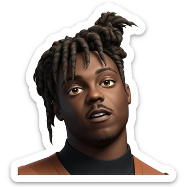 dark-skinned male portrait sticker