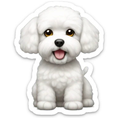 bichon sticker