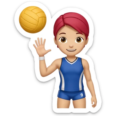 volleyball player chibi sticker