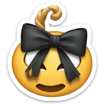 gif with bow of emoji sticker