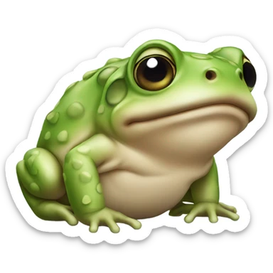 Cute toad sticker