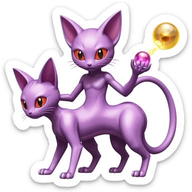 Mewtwo-Meowth-Genesect-Deoxys-Espeon-alien-hybrid-fusion sticker