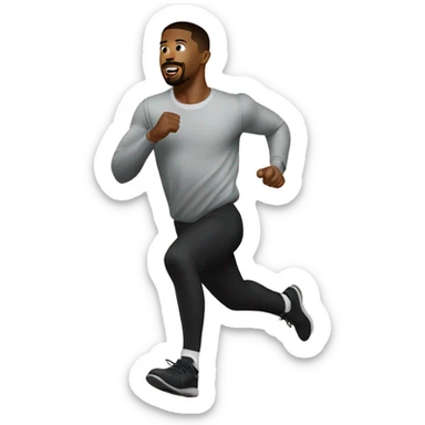 michael b jordan running sticker