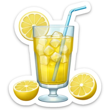 lemonade with big ice sticker