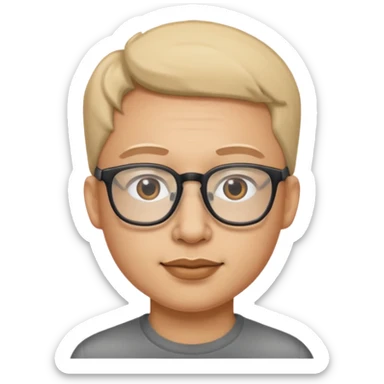 nariz con anteojos sticker