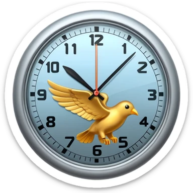 CLOCK FLYING sticker