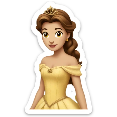 princess belle sticker