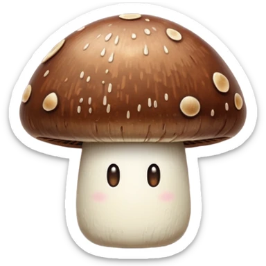 Chocolate Mushroom Shape sticker