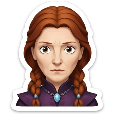Catelyn Stark Games of Throne Face Only sticker
