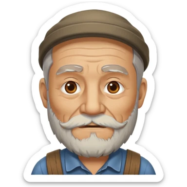 woodcutting grandpa sticker