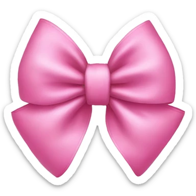 pink bow sticker