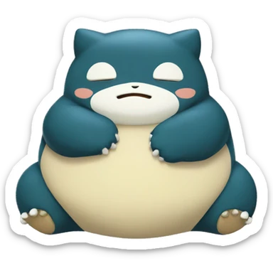 Snorlax Pokemon sticker