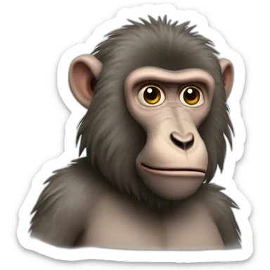 shakma the testy baboon sticker