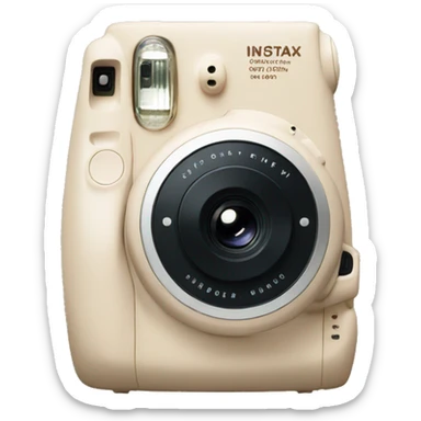 Beige instax sticker